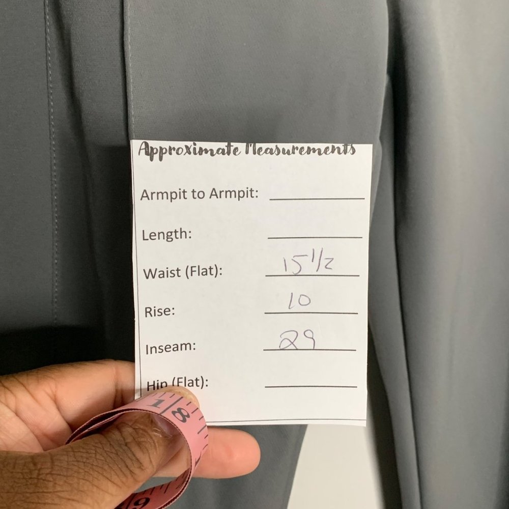 Lafayette 148 Gramercy Slim Pintuck Pants Gray Straight Leg Dresspants Size 8 - Picture 6 of 6